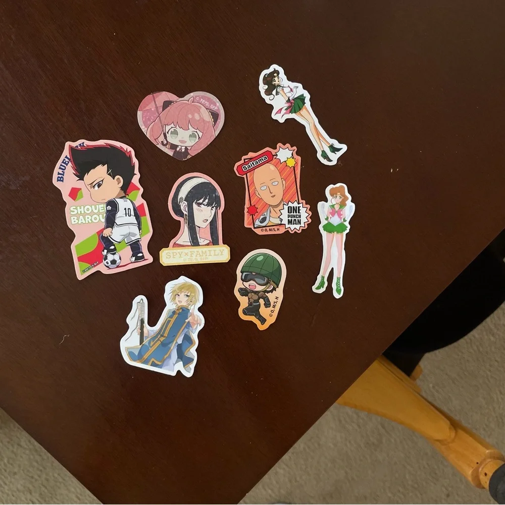 NEW Anime Character Sticker Set - Picture 1 of 8